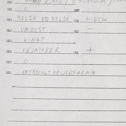 Eastern questionnaire, answ...