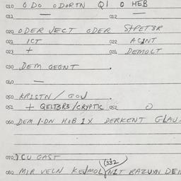 Eastern questionnaire, answ...