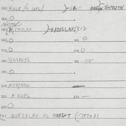 Eastern questionnaire, answ...