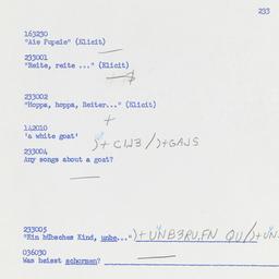 Western questionnaire, answ...