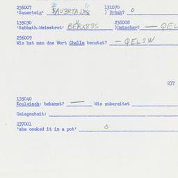 Western questionnaire, answ...
