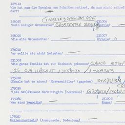 Western questionnaire, answ...