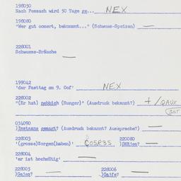 Western questionnaire, answ...