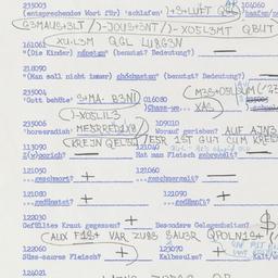 Western questionnaire, answ...