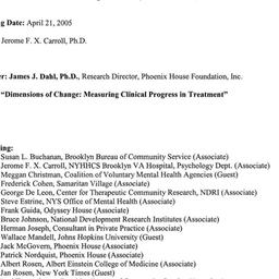 Minutes, 2005-04-21. Drugs ...