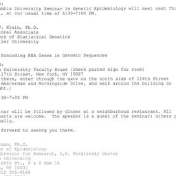 Announcements, 2004-03-11. ...