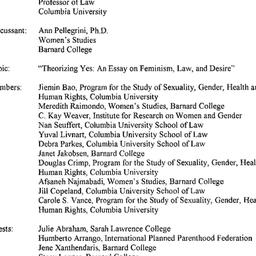 Minutes, 2000-11-29. Sexual...