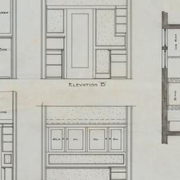 Kitchen elevations, plan