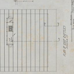 Roof rafter plan, sections