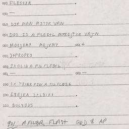 Eastern questionnaire, answ...