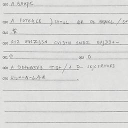 Eastern questionnaire, answ...