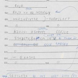 Eastern questionnaire, answ...
