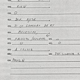 Eastern questionnaire, answ...