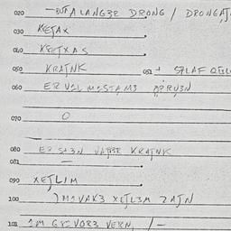 Eastern questionnaire, answ...