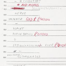 Eastern questionnaire, answ...