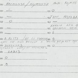Eastern questionnaire, answ...