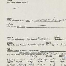 Westerm questionnaire, answ...