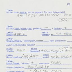 Western questionnaire, answ...