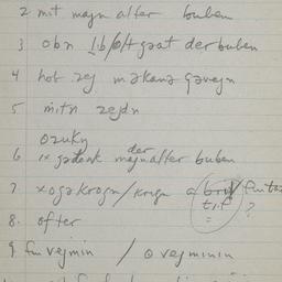 Eastern questionnaire, blue...
