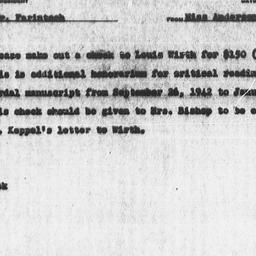 Memorandum from Florence An...