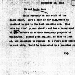 Memorandum from Charles Dol...