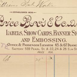 Price Bro's & Co. B...