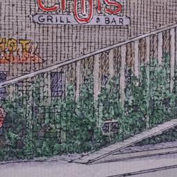 Perspective drawing, detail...