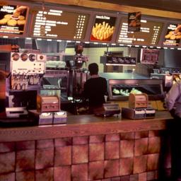 Interior view, counter.