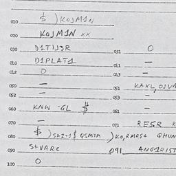 Eastern questionnaire, answ...