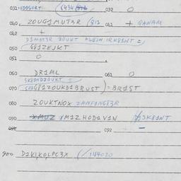 Eastern questionnaire, answ...