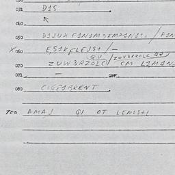 Eastern questionnaire, answ...