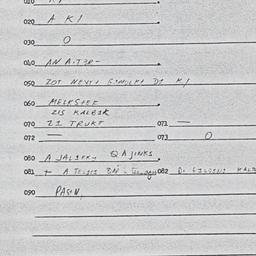 Eastern questionnaire, answ...