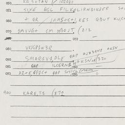 Eastern questionnaire, answ...