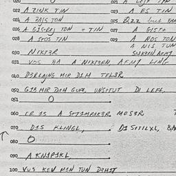 Eastern questionnaire, answ...