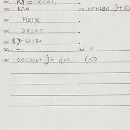 Eastern questionnaire, answ...