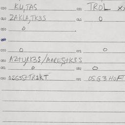 Eastern questionnaire, answ...