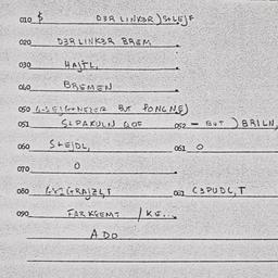 Eastern questionnaire, answ...