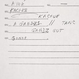 Eastern questionnaire, answ...