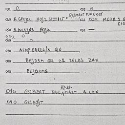 Eastern questionnaire, answ...