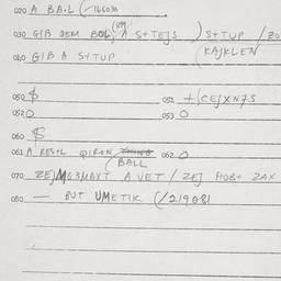 Eastern questionnaire, answ...