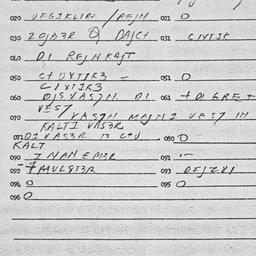Eastern questionnaire, answ...