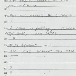 Eastern questionnaire, answ...