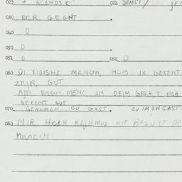 Eastern questionnaire, answ...