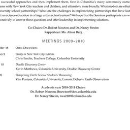 Schedules, Educating Scient...