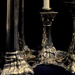 Melting candlesticks.