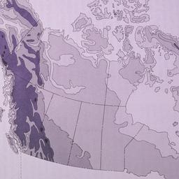 Map of Canada.