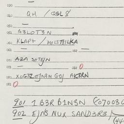 Eastern questionnaire, answ...