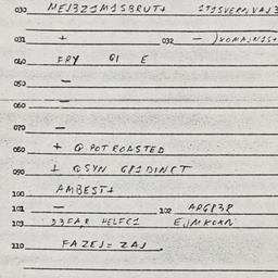 Eastern questionnaire, answ...