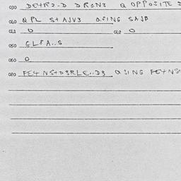 Eastern questionnaire, answ...
