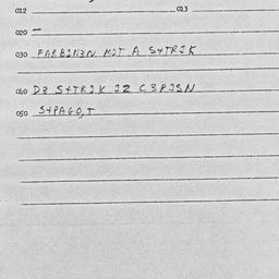Eastern questionnaire, answ...